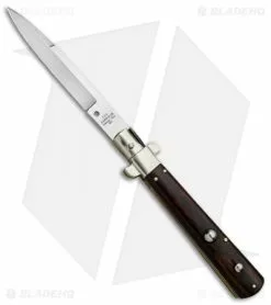 AGA Campolin 11" Frosolone Bayonet Stiletto Automatic Knife Cocobolo (5" Satin)