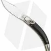 AGA Campolin Diana Lever Lock Automatic Knife Ebony Wood (3.75" Satin)