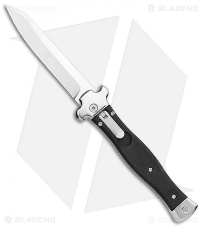 AGA Campolin Zero Reverse Tanto Leverlock Auto Knife Smooth Black G-10 (3.75") AGA Campolin Zero Reverse Tanto Leverlock Auto Knife Smooth Black G-10 (3.75") -Bladehq Knives Sales AGA Campolin Zero Reverse Tanto LL Black G 10 Satin BHQ 117113 jr