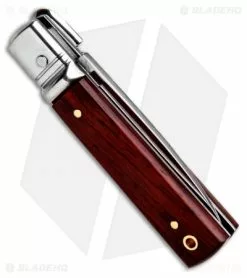 AKC Classic 6" Lever Lock Automatic Italian Knife Cocobolo (2.25" Satin) -Bladehq Knives Sales AKC Classic Leverlock Cocobolo BHQ 50891 ns side