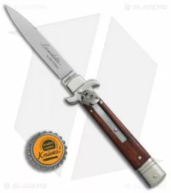 AKC Leverletto 7.75" Lever Lock Auto Italian Knife Cocobolo (3.2" Satin Flat) -Bladehq Knives Sales AKC Leverletto 7 75in cocobolo satin flat BHQ 75617 er bottlecap