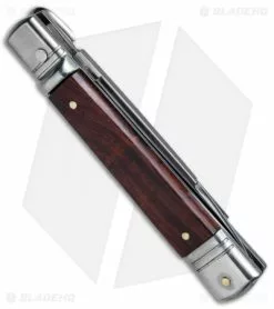AKC 7.75" Slimline Lever Lock Automatic Knife Cocobolo (3.3" Satin Flat) 2 AKC 7.75" Slimline Lever Lock Automatic Knife Cocobolo (3.3" Satin Flat) -Bladehq Knives Sales AKC Slimline LL Auto Cocobolo Satin Flat BHQ 79857 jr side