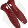 Allen Putman Benchmade Barrage Custom Sculpted G-10 Replacement Scales (Red)