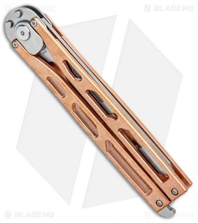 Artisan Cutlery Kinetic-Tool Automatic Butterfly Tool Copper (4" Satin) Artisan Cutlery Kinetic-Tool Automatic Butterfly Tool Copper (4" Satin) -Bladehq Knives Sales Artisan Cutlery Kinetic Tool Butterfly Tool Copper Satin BHQ 97064 jr side