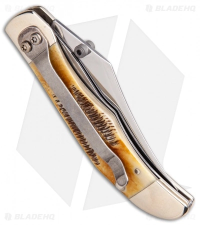 Case Kickstart Mid-Folding Hunter Assisted Knife Bone Stag (6.51265AC SS) Case Cutlery Case Kickstart Mid-Folding Hunter Assisted Knife Bone Stag (6.51265AC SS) -Bladehq Knives Sales Assisted Opener Case Stag bone mid hunter Clip BHQ 86871 er side