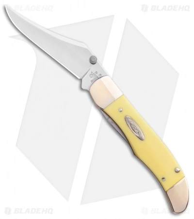 Case Kickstart Mid-Folding Hunter Assisted Knife Yellow (31265AC SS) Case Cutlery Case Kickstart Mid-Folding Hunter Assisted Knife Yellow (31265AC SS) -Bladehq Knives Sales Assisted Opener Smooth Yellow Synthetic Mid Hunter clip BHQ 86872 er