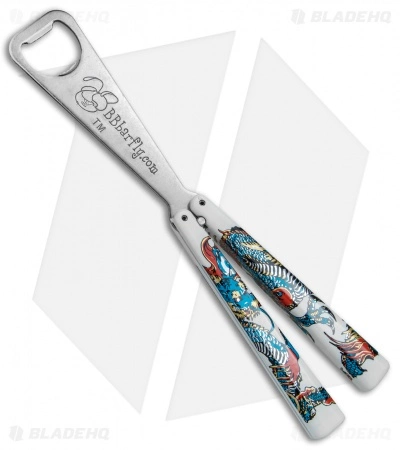 BB Barfly Bottle Opener Butterfly Trainer (Blue Dragon) BB Barfly Bottle Opener Butterfly Trainer (Blue Dragon) -Bladehq Knives Sales BB Barfly Bottle Opener Butterfly Trainer Blue Dragon BHQ 79863 jr