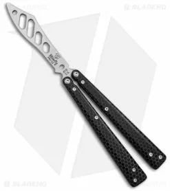 BB Barfly Pro V3 Laser Etched Edition Butterfly Knife Black