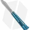 BRS Alpha Beast Infinity Balisong Butterfly Knife Titanium Blue (4.5" SW)
