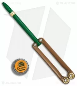BaliYo By Spyderco Butterfly Pen Fisher Space Pen (Green/Brown) USA Made -Bladehq Knives Sales BaliYo by Spyderco Butterfly Pen Fisher Space Pen Green Brown USA Made BHQ 71877 er bottlecap