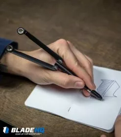 BaliYo By Spyderco Pen Butterfly Flipper (Black) -Bladehq Knives Sales BaliYo by Spyderco Pen Butterfly Flipper Black BHQ 4501 kp in hand lifestyle web 7