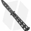 Bear & Son 115BTR Large Butterfly Knife Trainer Black (4" Black)