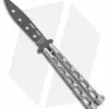 Bear & Son 115TR Large Butterfly Knife Trainer Silver Vein (4" Black)