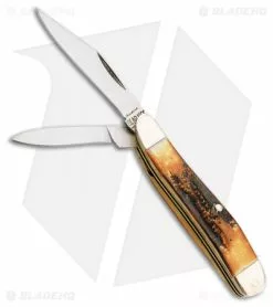 Bear & Son Peanut Stag Bone Traditional Pocket Knife (2" Satin) 520