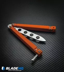Bear OPS Bear Song II Butterfly Knife Orange G-10 (4.38" Trainer) B-201-B4-P -Bladehq Knives Sales Bear and Son Bear Song IV Butterfly Trainer BHQ 10104 jr lifestyle
