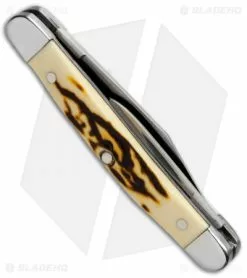 Bear & Son Bear And Son Minuteman Pocket Knife 2.875" Delrin Stag SD32 -Bladehq Knives Sales Bear and Son Minuteman Pocket Knife Delrin Stag SD32 BHQ 71331 jr side