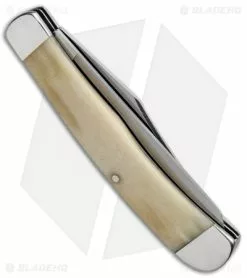 Bear & Son Bear And Son Trapper Pocket Knife 2.875" White Bone WSB54 -Bladehq Knives Sales Bear and Son Trapper Pocket Knife White Bone WSB54 BHQ 71333 jr side