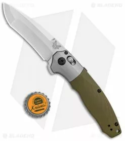 Benchmade 496 Vector AXIS-Assist Knife OD Green G-10 (3.6" Satin) -Bladehq Knives Sales Benchmade 496 Vector Assist OD green G 10 Satin BHQ 101194 jr bottlecap