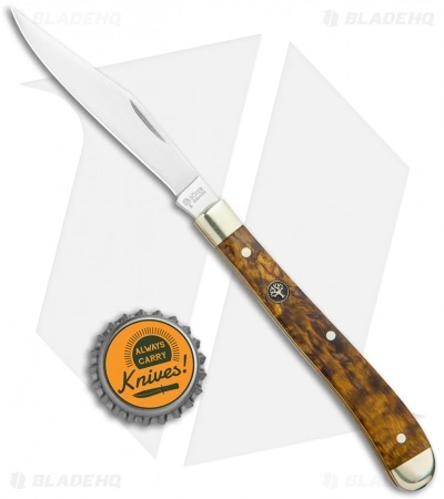 Boker Delicate Traditional Pocket Knife Curly Birch (3.3" Satin) 117016 Boker Delicate Traditional Pocket Knife Curly Birch (3.3" Satin) 117016 -Bladehq Knives Sales Boker Delicate Traditional Pocket Curly Birch 117016 BHQ 120606 jr bottlecap