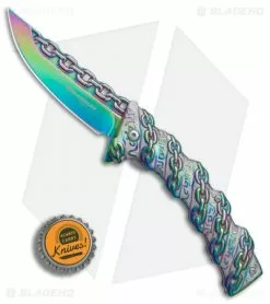 Boker Magnum Chained Rainbow Spring Assisted Knife (3.375" Spectrum) 01MB635 -Bladehq Knives Sales Boker Magnum Chained Rainbow BHQ 80865 er bottlecap