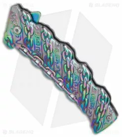 Boker Magnum Chained Rainbow Spring Assisted Knife (3.375" Spectrum) 01MB635 -Bladehq Knives Sales Boker Magnum Chained Rainbow BHQ 80865 er spine