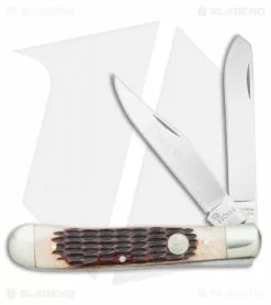 Boker Trapper Pocket Knife 4.25" Brown Jigged Bone 110732