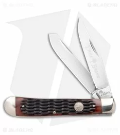 Boker Trapper Traditional Pocket Knife Jigged Brown Bone (Polished D2)