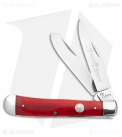 Boker Trapper Traditional Pocket Knife Smooth Red Bone (3.2" Satin)