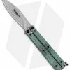 Bradley Kimura Butterfly Balisong Knife Natural Jade G-10 (3.9" Bead Blast)