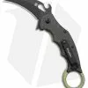 Brighten Blades Moonstruck Karambit Green Titanium W/ Carbon Fiber (2.5" Black)