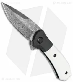 Buck Knives Buck 590 Paradigm Limited Edition Spring Assisted Knife Ivory G-10 (3" Damascus)