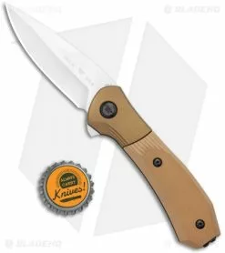 Buck Knives Buck Paradigm Spring Assisted Knife Brown G-10 (3" Satin) -Bladehq Knives Sales Buck Paradigm SA Brown G 10 Satin BHQ 120600 jr bottlecap