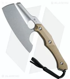 CIVIVI Aratra D2 Fixed Blade Knife Tan G-10 (7.32" Stonewash)