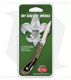 Case Cutlery Case BSA Mini Blackhorn Lockback Knife OD Green Zytel (2.25" Plain) 8033