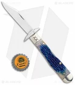 Case Cutlery Burnt CheetahÂ® Lockback Knife 4.375" Purple Tribal Jig Bone (6111 1/2L SS) -Bladehq Knives Sales Case Burnt Cheetah LB Purple Tribal Jig Bone SS 61802 BHQ 101131 jr bottlecap