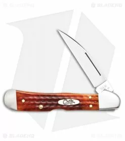 Case Cutlery Case Knives Copperlock 3.625" Knife Pocket Worn Harvest Orange Bone (61549L SS)