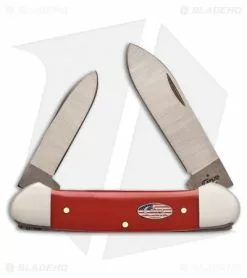 Case Cutlery American Workman Canoe Traditional Knife 3.625" Red (42131SS) 13455