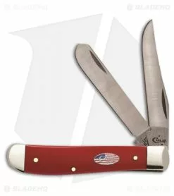 Case Cutlery American Workman Mini Trapper Traditional Knife 3.5" Red 13453