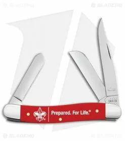 Case Knives Case Medium Stockman Knife 3.6" BSA Red Synthetic (4318 CS)