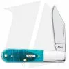 Case Cutlery Barlow Pocket Knife 3.37" Caribbean Blue Bone (61009 1/2 SS) 25595