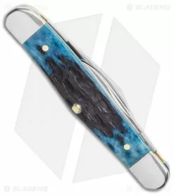 Case Cutlery Case Half Whittler Pocket Knife 3.25" Blue Rogers Corn Cob Bone (6208 SS) 02862 -Bladehq Knives Sales Case Cutlery Blue Denim Bone Peach Seed Jig CA10885 BHQ 117583 LS Side