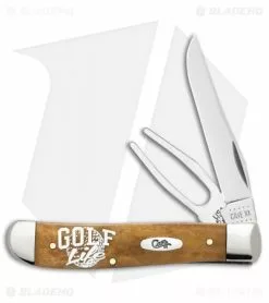 Case Cutlery Case Golfer's Tool Set 3.5" Embelished Brown Bone (6207G SS)