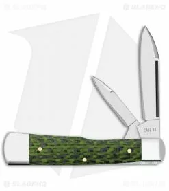 Case Cutlery Case Knives Gunstock Pocket Knife 2.9" Green Carbon Fiber (102130 SS) 50715