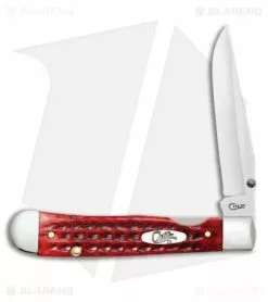 Case Cutlery Case Kickstart TrapperLock Assisted Knife Pocket Worn Old Red Bone (6154AC SS)
