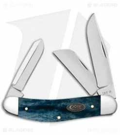 Case Cutlery Sowbelly Pocket Knife Mediterranean Blue Bone