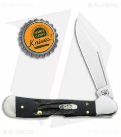 Case Cutlery Mini CopperLock Traditional Pocket Knife 3.625" Jigged Buffalo Horn -Bladehq Knives Sales Case Cutlery Mini CopperLock Traditional Pocket Jigged Buffalo Horn BHQ 81833 jr bottlecap