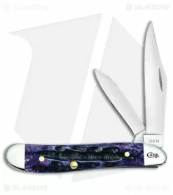 Case Cutlery Peanut Pocket Knife 2.125" Purple Bone (6220 SS)