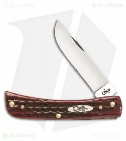 Case Cutlery Pocket Worn Sod Buster Jr. Traditional Knife 3.625" Red Bone 10304