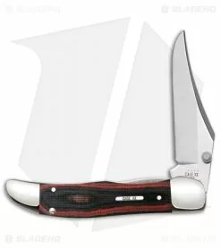 Case Cutlery Case Knives Kickstart Assisted Opening Knife Black/Red Micarta (101265AC SS)