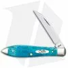 Case Cutlery Teardrop 3.5" Sawcut Caribbean Blue Bone (TB61208W SS) 25599